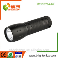Factory Supply EDC Pocket Size Pratique Petit Puissant Bright Black Aluminium Matal 1watt 4.5V Lampe torche portative pas cher